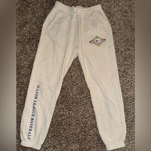 Abercrombie Kids Cream MLB Joggers